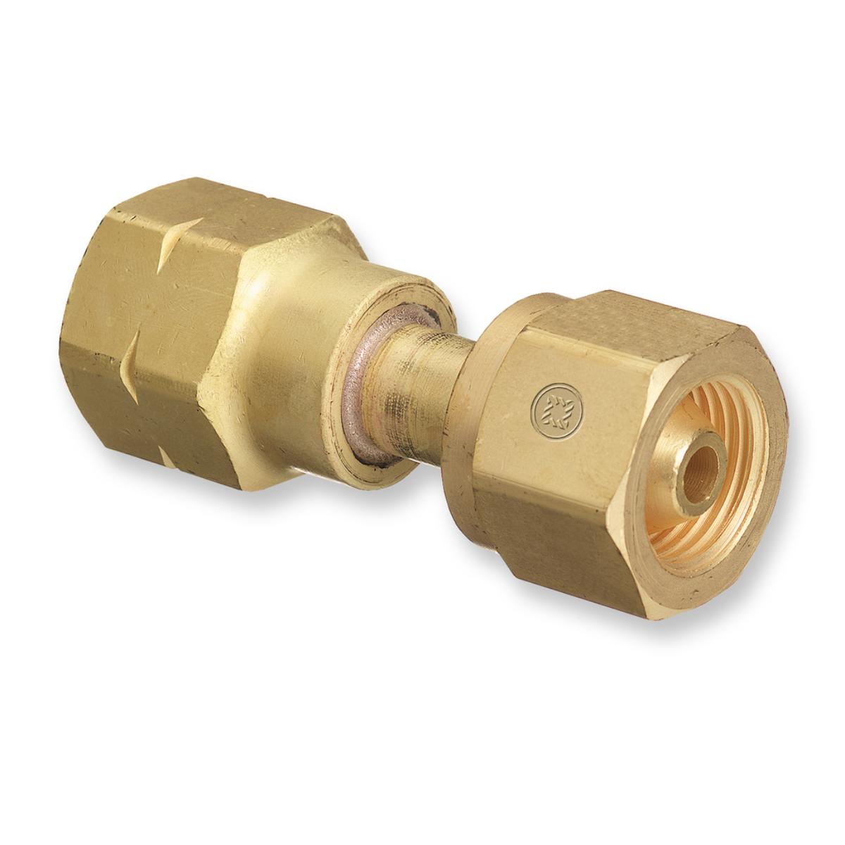 Western En 16 CYLINDER ADAPTORS, CYLINDER CGA-300 FEMALE X REGULATOR CGA-510 FEMALE, BRASS