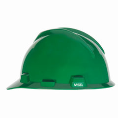 MSA 475360 V-Gard Cap Style Safety Hard Hat With Fas-Trac III Ratchet Suspension Yellow