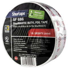 Rheem 86-111163 Duct Tape Butyl Foil ShurMastic Tape UL181B FX 3 x 100 ft (SF 686)