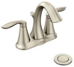 Moen 6410BN Brushed Nickel 2-Handle Bathroom Sink Faucet