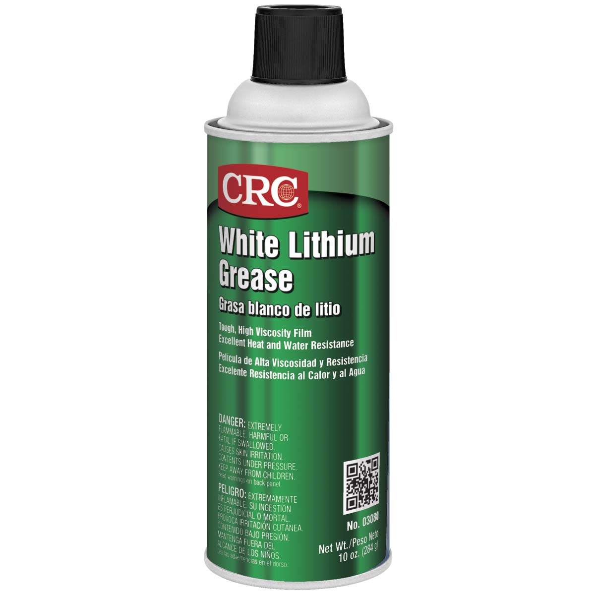 CRC 3080 White Lithium Grease Aerosol Can 16 oz 10 wt oz NLGI Grade 2