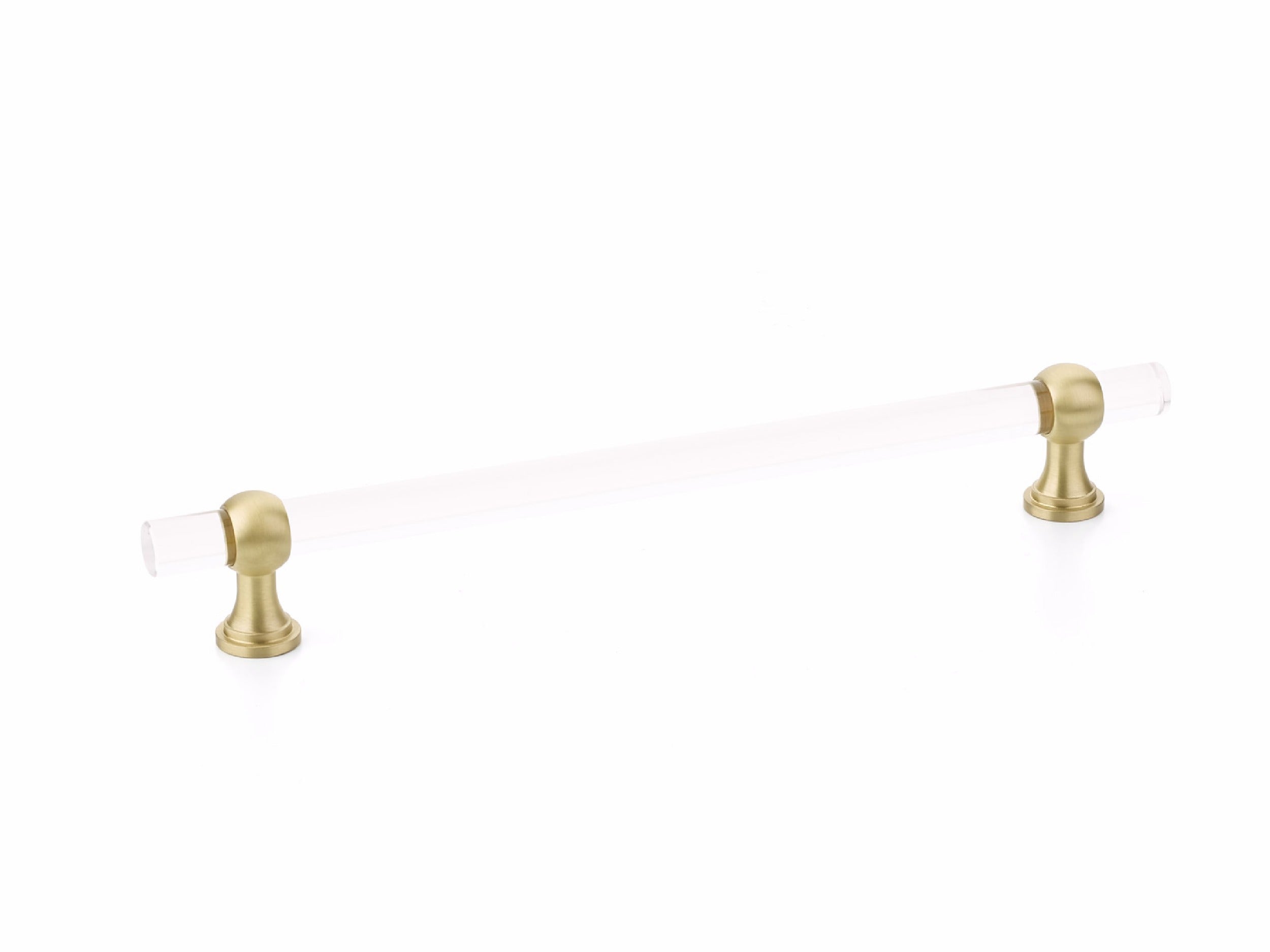 SCHAUB Schaub 418-SB Cabinet Pull 8in Lumiere Transitional Satin Brass