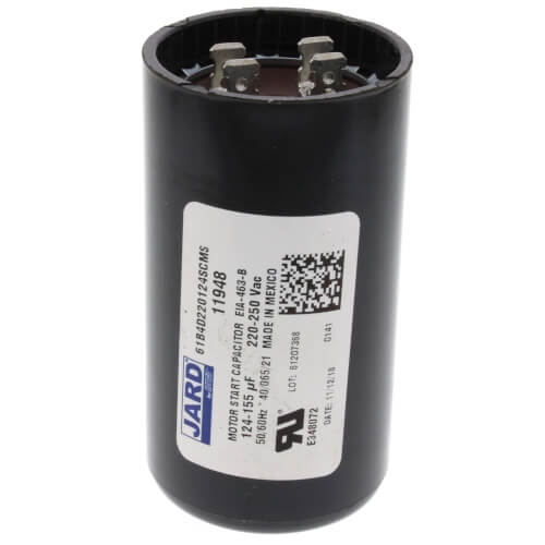 MARS 11948 124-156 MFD Round Start Capacitor 220/250V