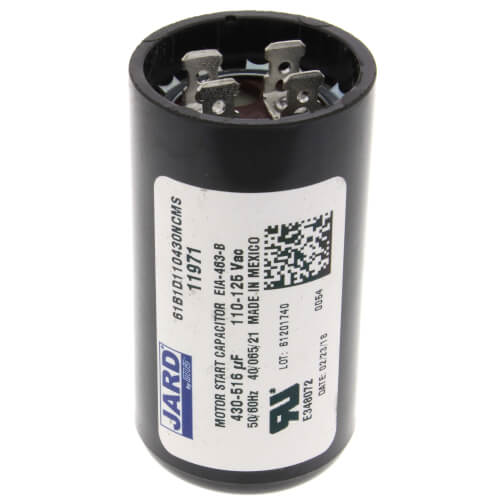 MARS 11971 430-516 MFD Round Start Capacitor 125V