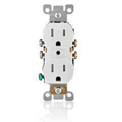 Leviton T5320-SW 15A-125V TR Duplex RCP