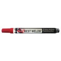 BEST WELDS 900-PAINTMKR-RED Prime-Action +30 Paint Markers, Chisel/Bullet Tip, Red (48 Pack)