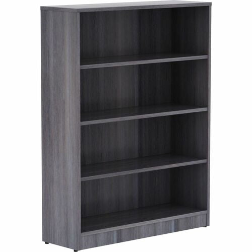 LORELL Lorell LLR69566 4-shelf Bookcase 36x12x48 Weathered Charcoal