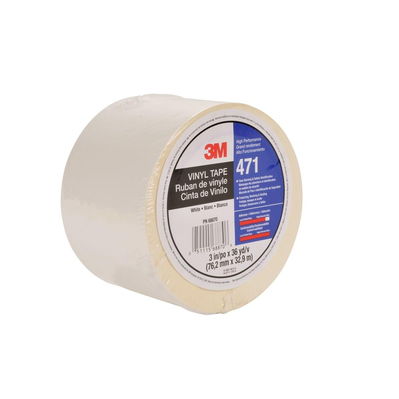 3M 3M 7010375095 Vinyl Tape 471 3 in x 36 yd 12 Rolls per Case