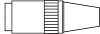 Bernard NST-3800B Centerfire MIG Nozzle 3/8 in Bore Brass Flush Tip