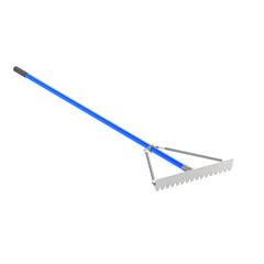 Bon 12-230 Blunt Tooth Asphalt Lute Rake - 24 With 6' Handle