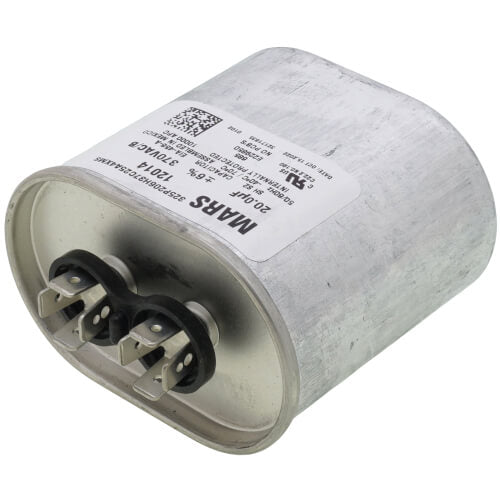 Mars 12014 Blue Box 20 MFD 370V Oval Run Capacitor