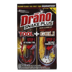 True Value 70241 Drano Snake Plus Drain Cleaning Kit, 16-oz.