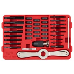 Milwaukee Tool 49-22-5604 38PC SAE Tap & Die Packout Set With Hex-Lok 2-In-1 Handle