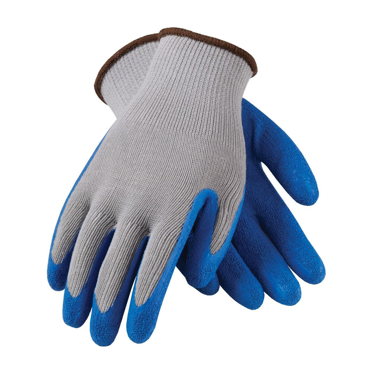 PIP G-Tek CL Crinkle Grip Latex Coated Knit Gloves, Blue, 39-1310/L