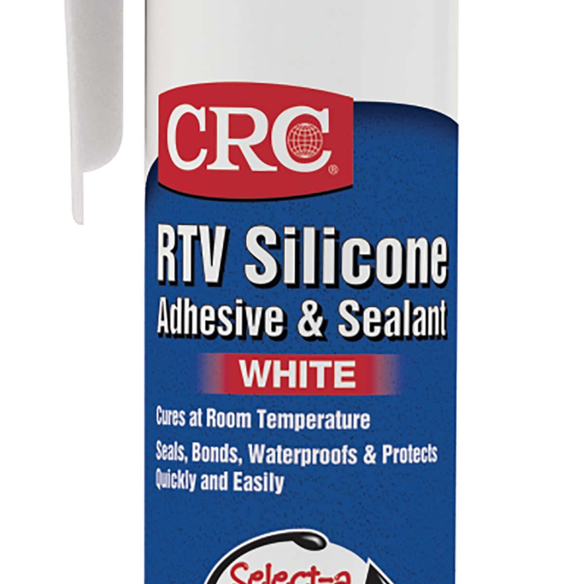 CRC 14056 RTV Silicone Adhesive and Sealant 8 oz Pressurized Tube White