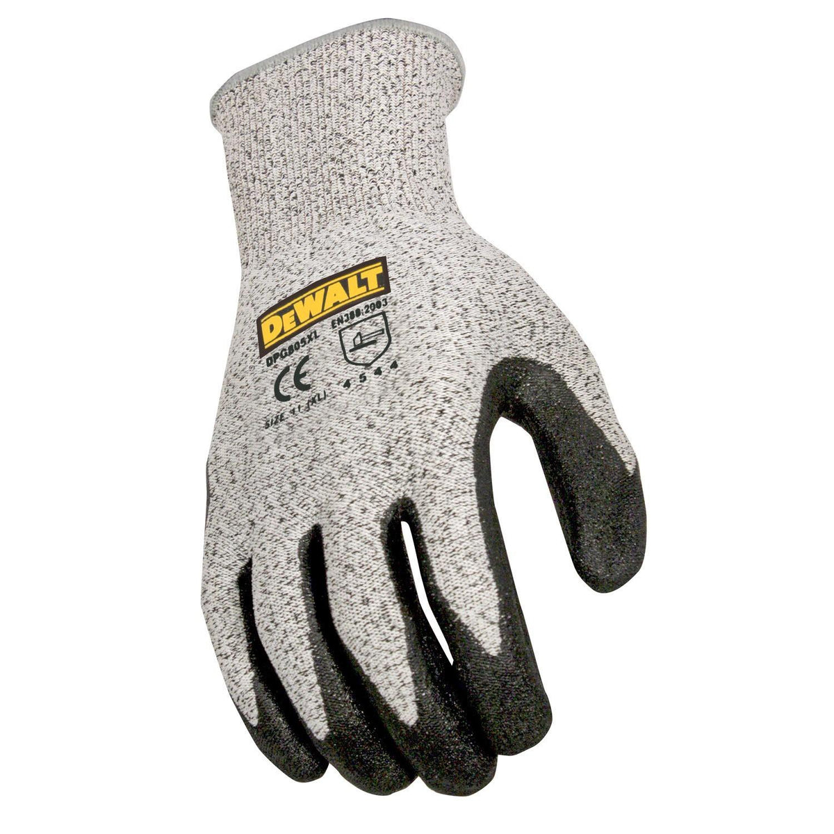 Radians DPG805M DeWalt Cut Level 5 Gloves, Size Medium, Replacement ANSIIIIR504DD09