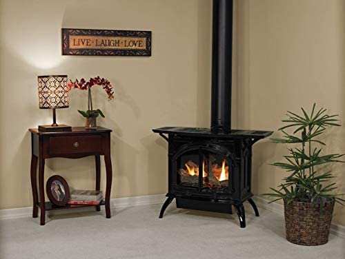 Empire Industries DVP30CC30FN Heritage Cast Iron Matte Black Stove - Natural Gas