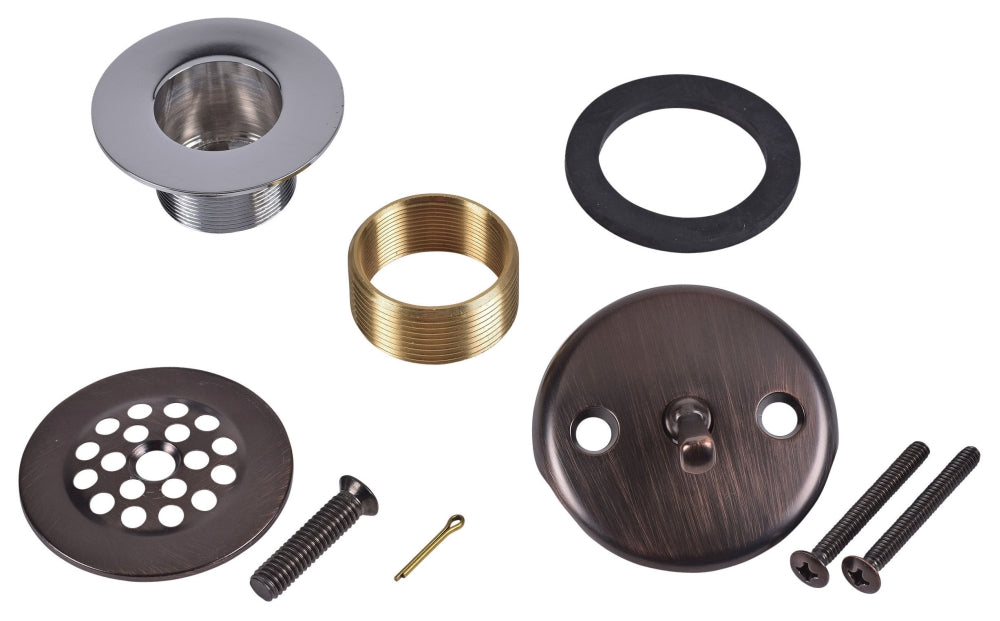 Oatey K26RB (CAT#21) Rubbed Bronze Trip-Lever Bath Waste Conversion Kit