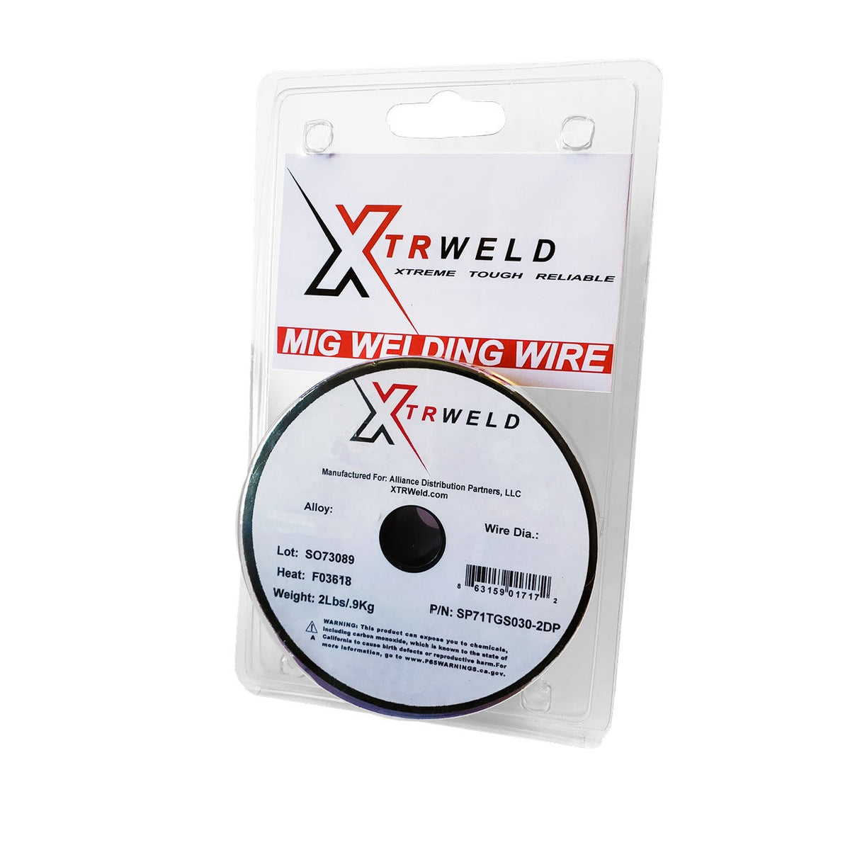 XTRweld SP308L030-2DP ER308L Stainless Steel MIG Welding Wire 0.030 Inch 2 lb Spool