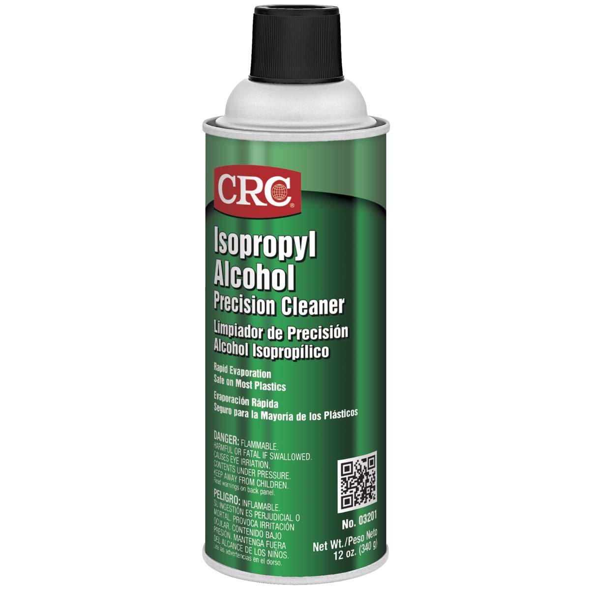 CRC 3201 Isopropyl Alcohol Cleaner 16 oz Aerosol Can for Industrial Use