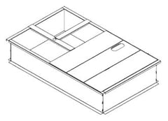 Goodman 14" Roof Curb for 7.5-12.5 Ton GasElectric Packaged Rooftop Unit