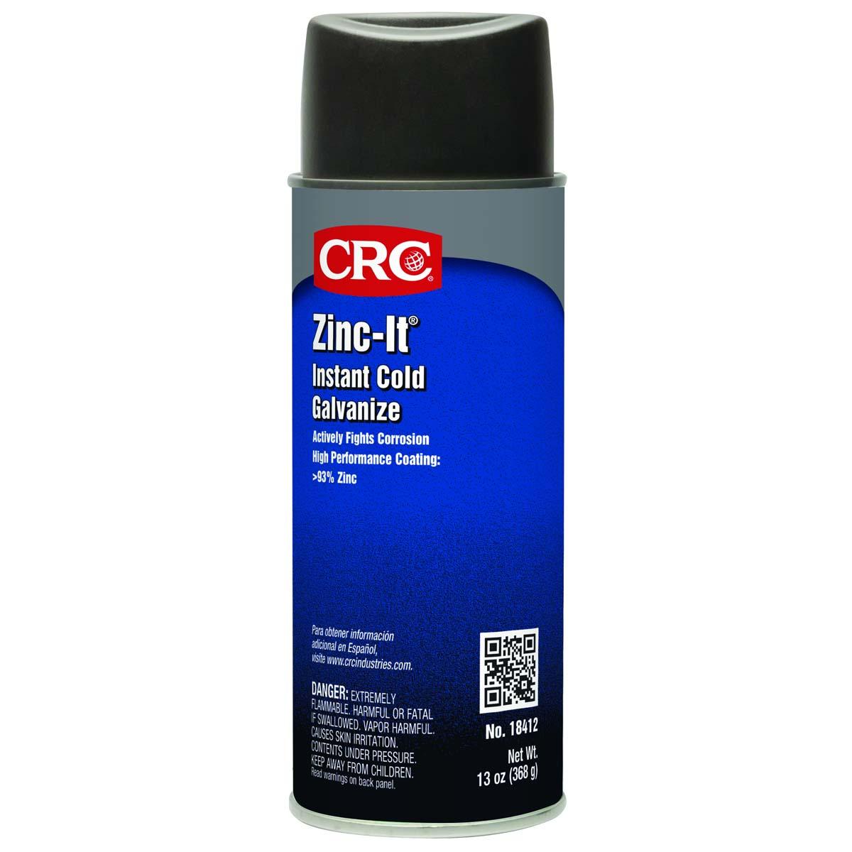 CRC 18412 Zinc-It Instant Cold Galvanize Coating 13 wt oz Aerosol Can