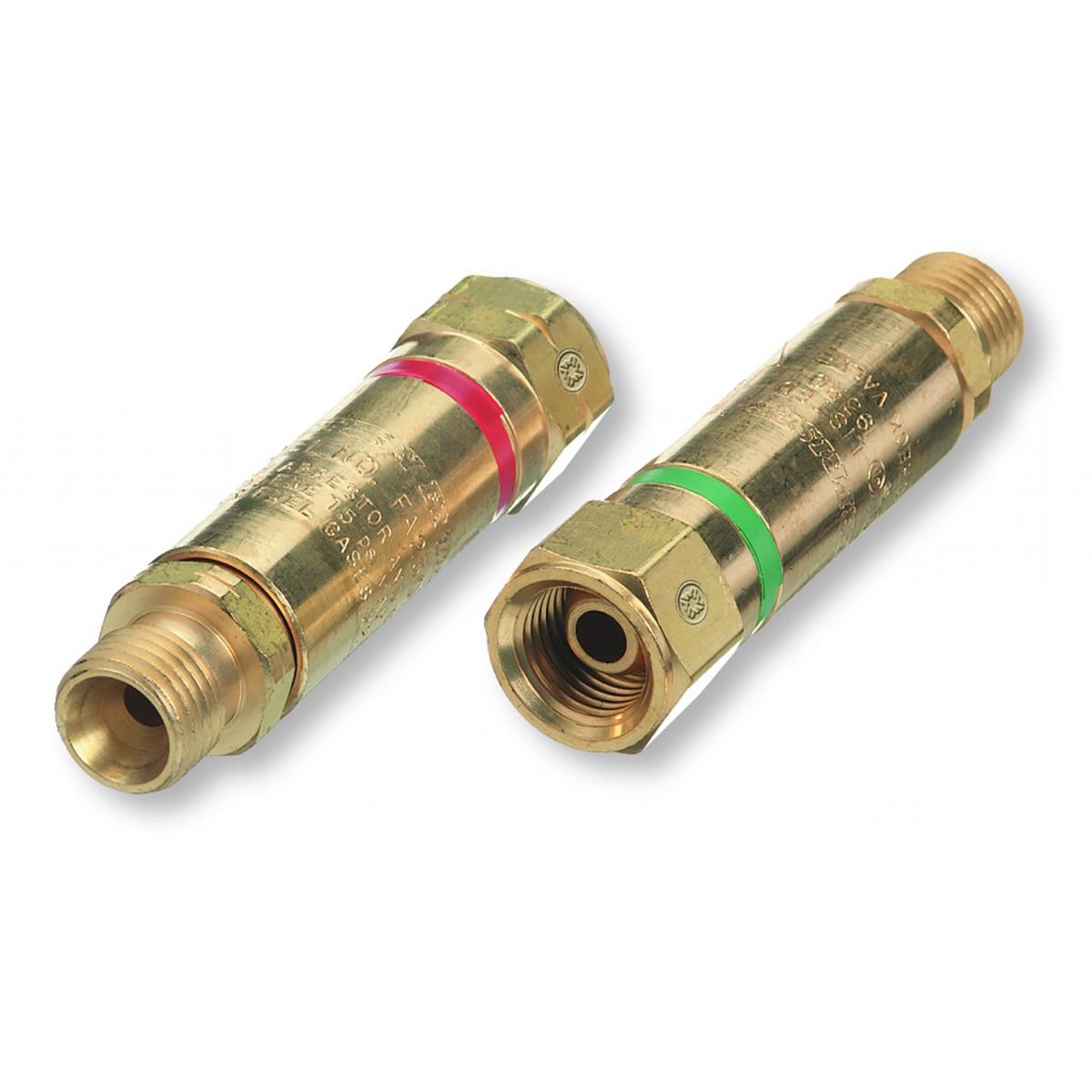 Western Enterprises FA-30 FLASHBACK ARRESTOR SET - REGULATOR ADAPTOR STYLE - B -SIZE 9/16" -18 UNF - OXYGEN & ACETYLENE/FUEL GASES