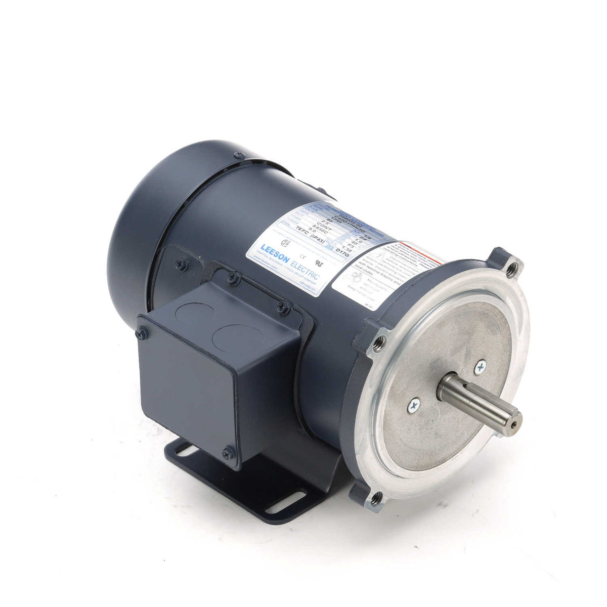 Leeson 98002 DC Motor, 0.25 HP, 1750 RPM, 90V DC