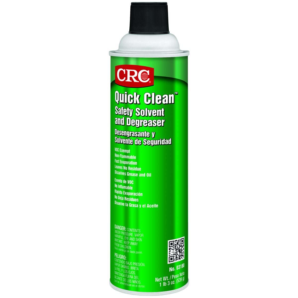 CRC 3180 Quick Clean Safety Solvents and Degreasers 20 oz Aerosol Can