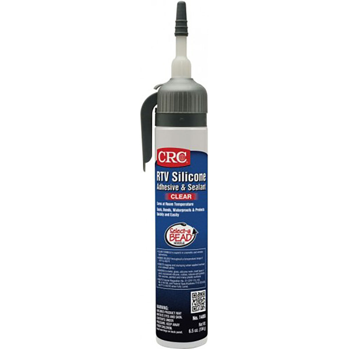 CRC 14055 RTV Silicone Adhesive and Sealant 8 oz Pressurized Tube Clear