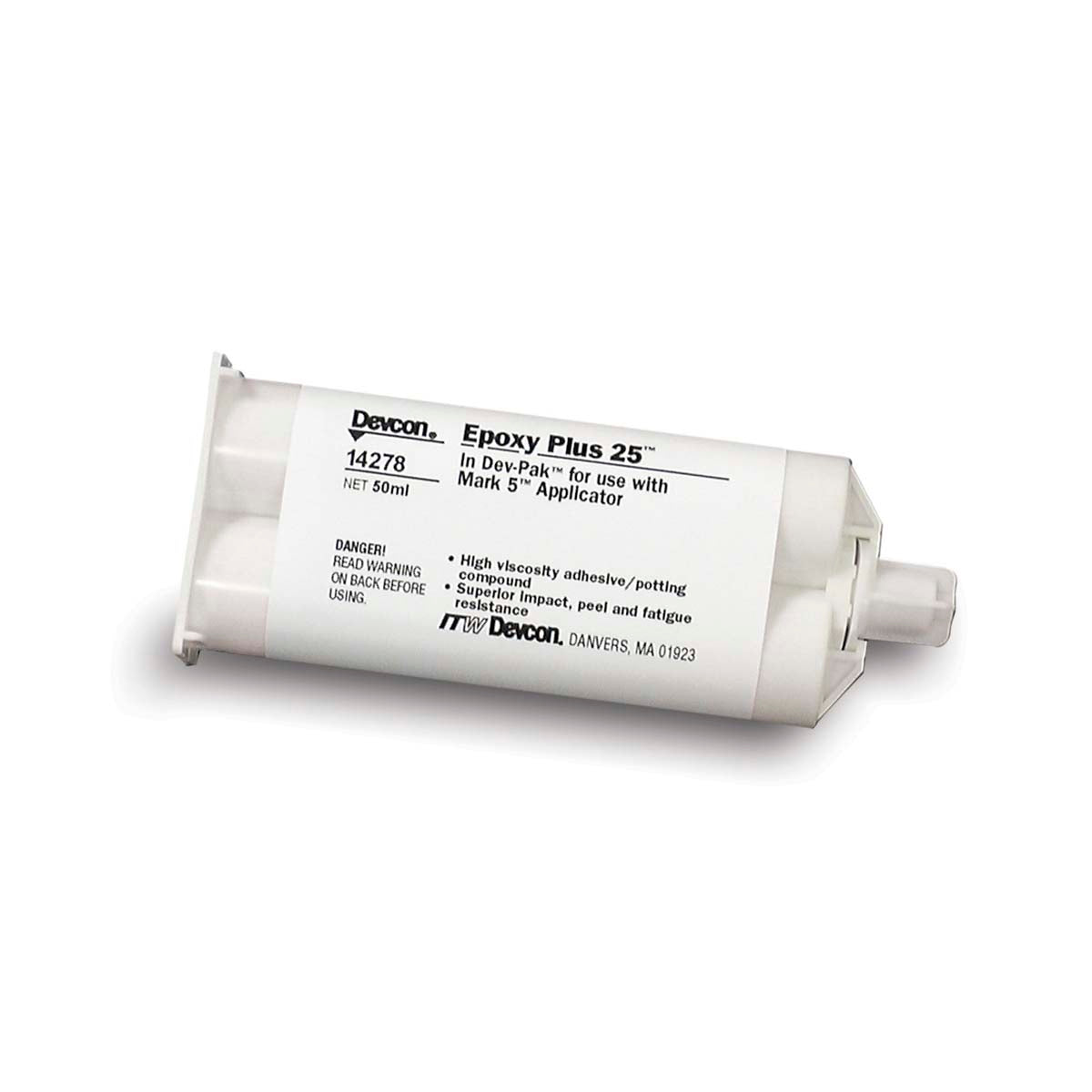 Devcon 14278 25 Epoxy Plus Adhesives 50 mL Dev-Pak Light Gray