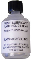 Bacharach 0021-0040 Pump Lubricant for True Spot Smoke Test Sets