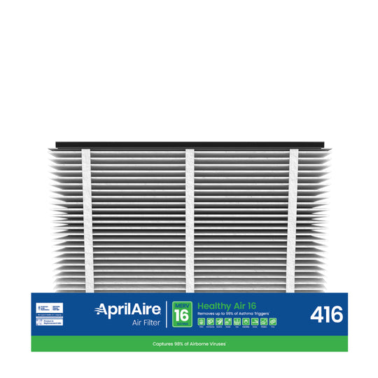 AprilAire 416 MERV 16 Allergy & Asthma Replacement Filter for Whole-House Air Purifiers