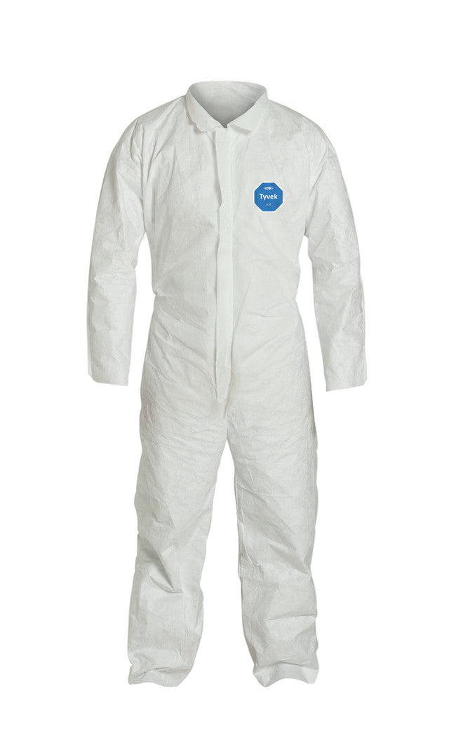 DuPont DUPTY120S2XL Tyvek Protective Wear Coverall with Zipper XX Large TY120S-2XL