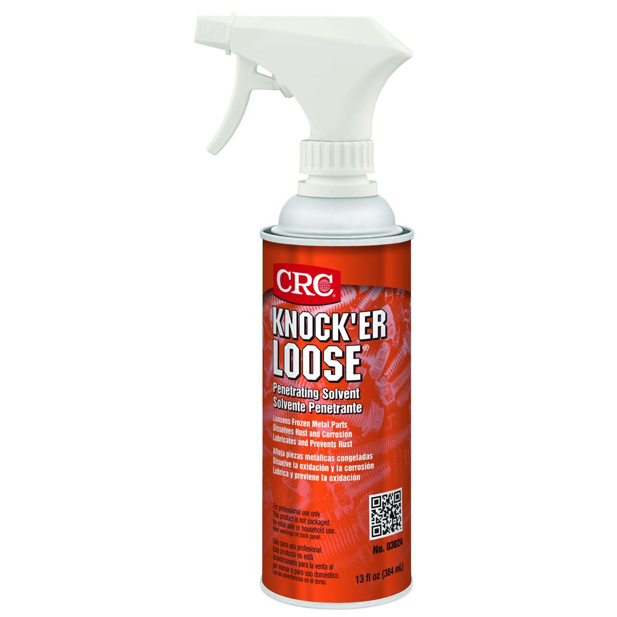 CRC 3024 Knock'er Loose Penetrating Solvent 16 oz Aerosol Can with Spray Trigger