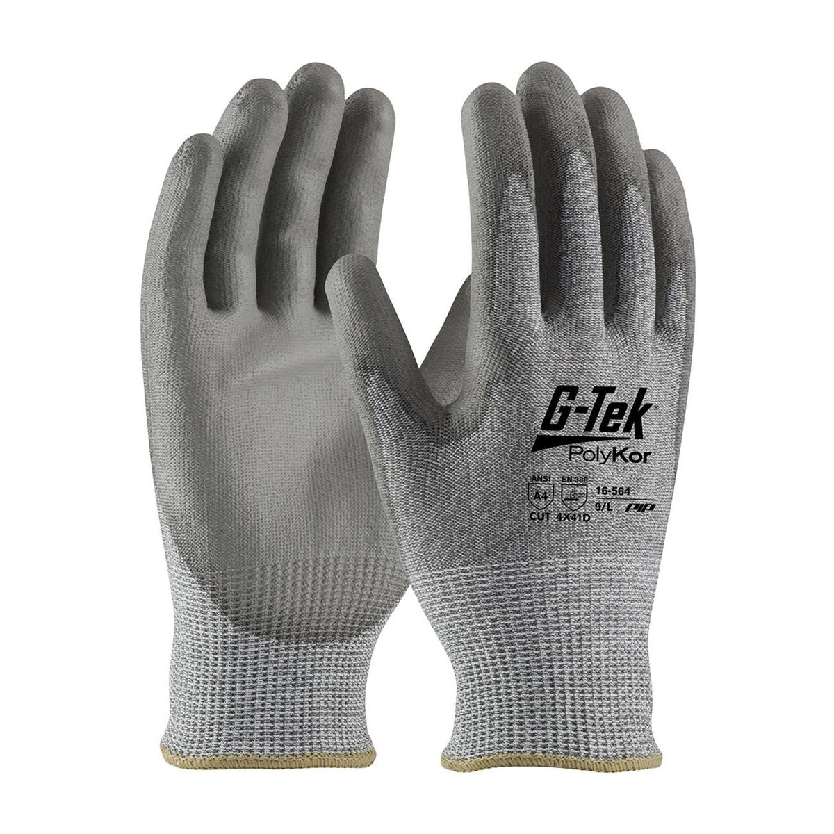 Protective Industrial Products PIP 16-564XXS G-Tek PolyKor Gloves, Knit, Polyurethane Palm & Fingers, XXS Replacement 16-564XXS