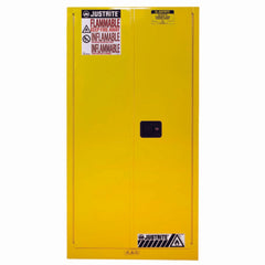 JUSTRITE 896020 Sure-Grip EX Yellow Safety Cabinet 60 Gallon