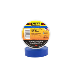 3M 3M7000006095 Scotch Vinyl Electrical Color Coding Tape 35-Blue-3/4 3/4 inch x 66 ft