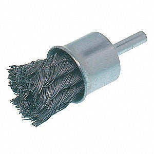 Osborn 99104 End Brush - Crimped Wire 3/4 inch OD x 0.014 inch Steel x 1/4 inch Shank 99104