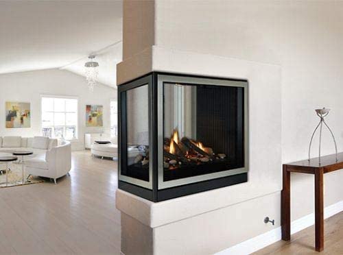 Empire Industries DVCP36PP30N Tahoe Premium 36 Clean Face DV MV Peninsula Fireplace - Natural Gas