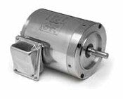 Marathon Motors MN345 1HP 1800RPM 56C FR 115/208-230V Single PH TEFC AC Motor w/ Encapsulated Switch & Stainless Steel Frame