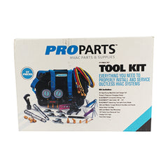 Proparts PP-PRMDCTKIT Tool Kit: Ductless Daikin Case, SAE/Metric Crows Feet, Manifold, Flare Gauge & More