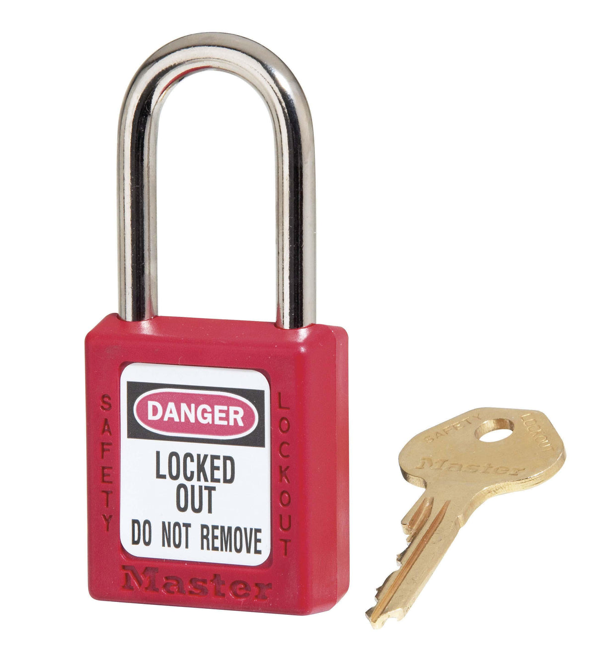 Master Lock MLS410RED 410RED Safety Lockout Padlock 1-1/2 inch Xenoy Red 71649078941