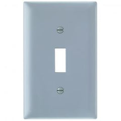 Pass & Seymour TP1GRY Standard Wallplate 1 Gang 5-1/2 in H x 2-3/4 in W