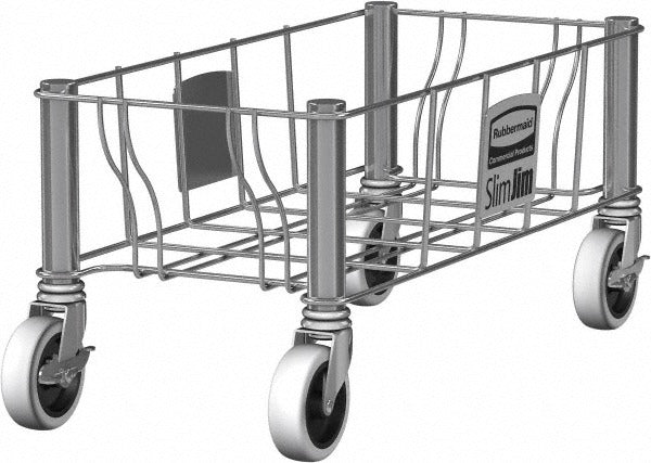 RUBBERMAID Rubbermaid 1968468 Slim Jim Single Trash Can Dolly