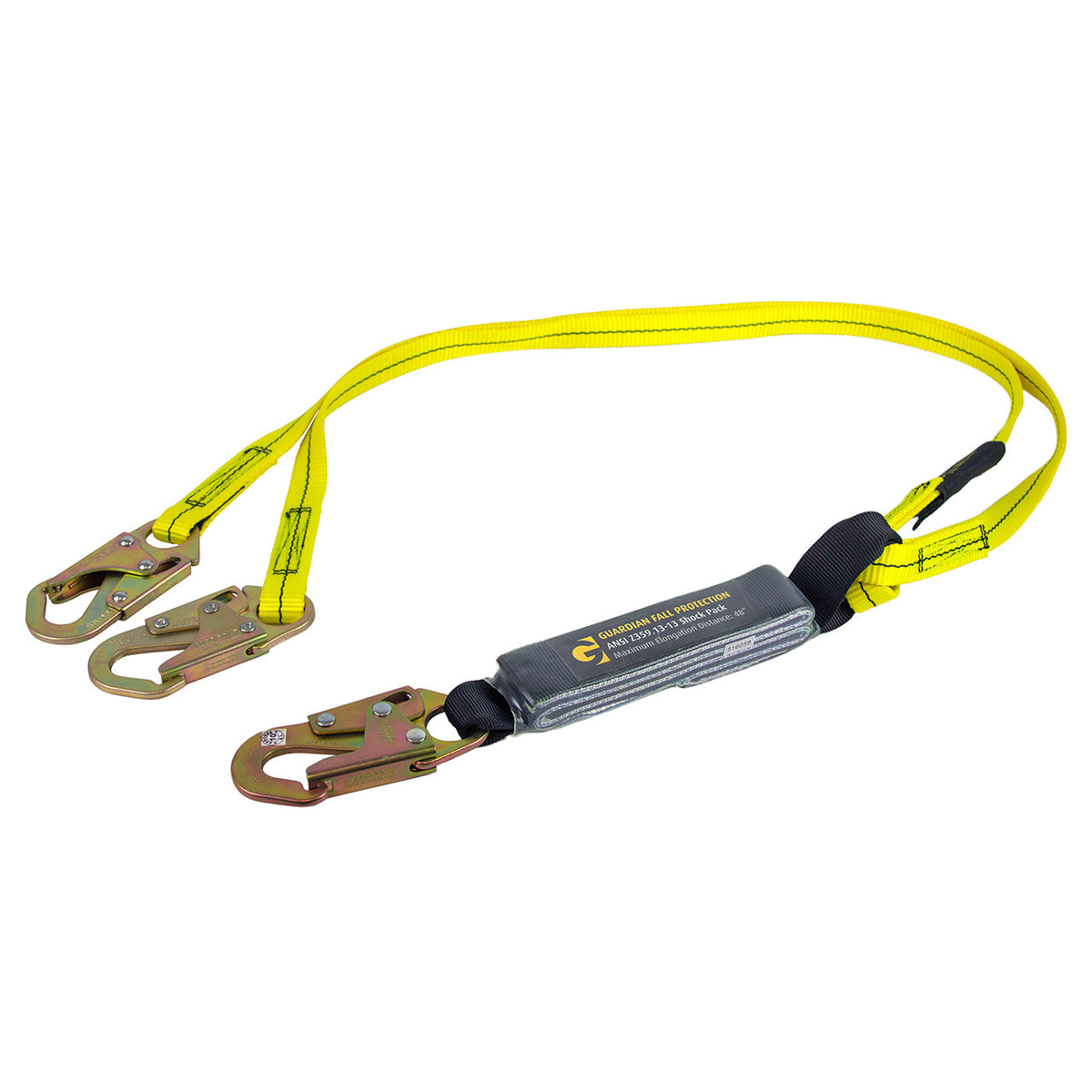 Guardian Fall Protection 1230 Lanyard 6Ft Dbl Sp Snap Hook