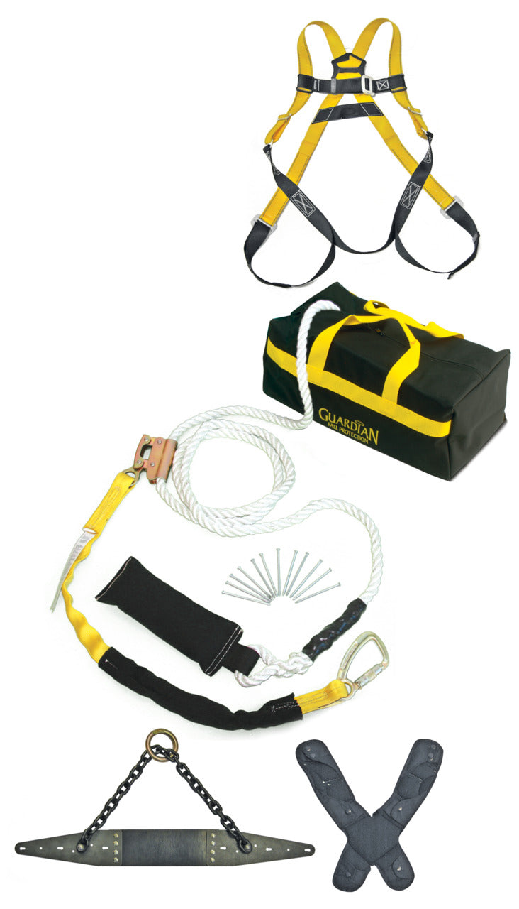 Guardian Fall Protection 20083 Roofers Kit with 50 ft Vertical Lifeline Assembly