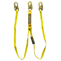 Guardian Fall Protection 21302 6 ft. Twin Leg Big Boss Lanyard With Snap