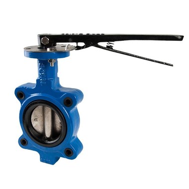 Soval 842-040 4" Cast Iron Lug Style Butterfly Valve - Ductile Disc