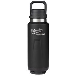 Milwaukee Tool 48-22-8397B Tumbler Insulated Bottle Packout 36oz with Chug Lid Black